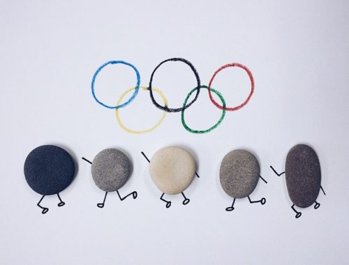 Les 5 anneaux olympiques