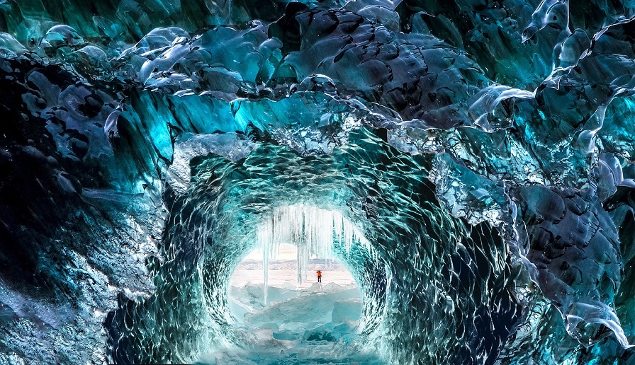 Des grottes de glace
