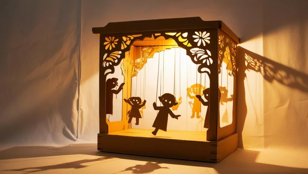 Théâtre d'ombres chinoises fait maison