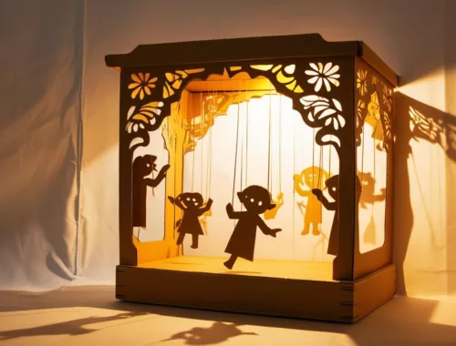 Théâtre d'ombres chinoises fait maison