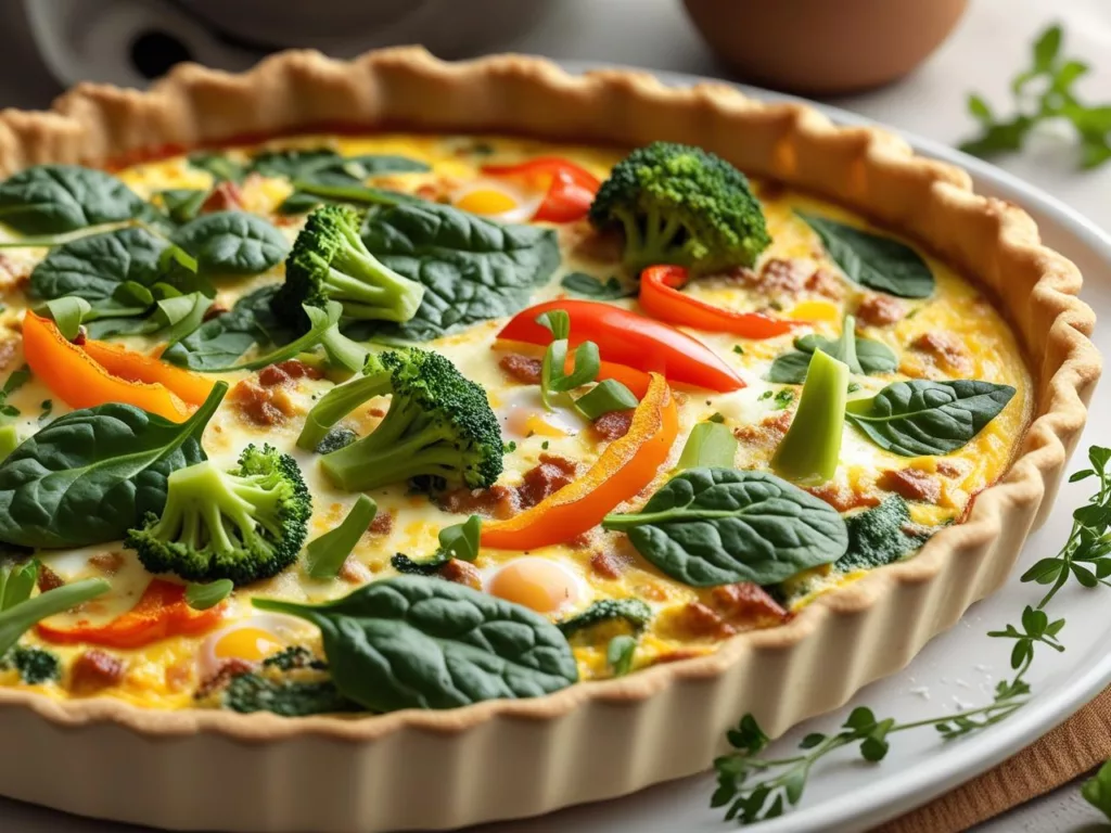 Quiche sans pâte aux légumes