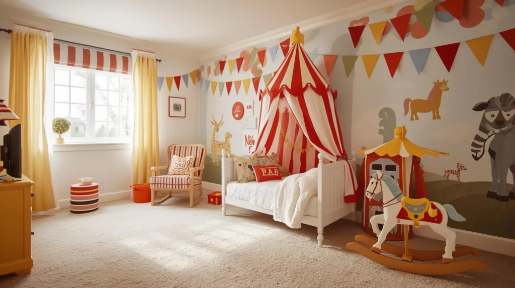 Déco chambre enfant thème cirque