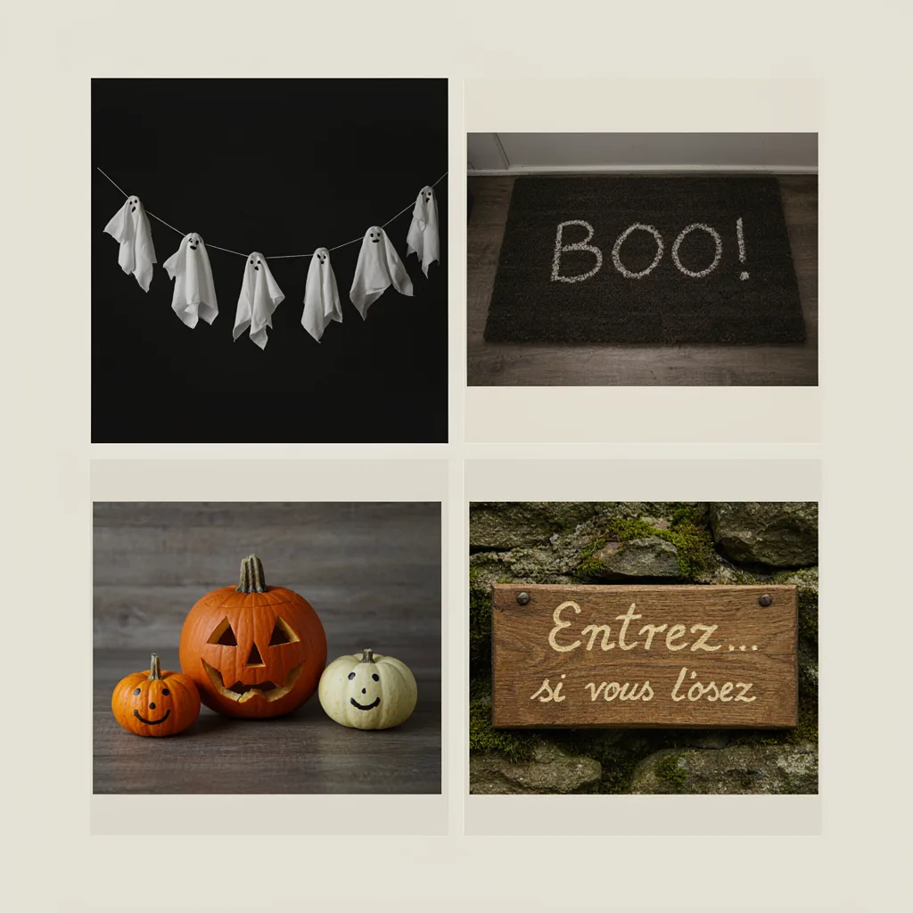décoration Halloween pour une entrée